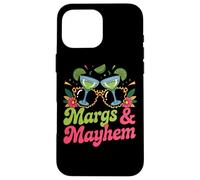 Margs & Mayhem Fun Fiesta Beber Party Carcasa para iPhone 16 Pro Max