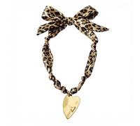 MarHermoso Collar con dije de bufanda para mujer, gargantilla de acero inoxidable, colgante de amor hecho a mano, regalo de joyería verde, bandana de seda verde, moderno, vintage, bohemio occidental