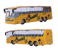 Marhynchus 1:50 Modelo de Autobús de Tránsito de Aleación a 1:50 Tomado de Juguete Break Back con Música Ligera Abierta Puertas para NIÑOS Niños Biños de Regalos (Yellow)