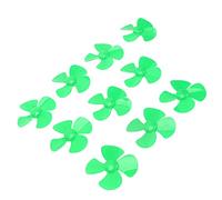 Marhynchus 10 Piezas de Hélice de 4 Cuchillas de 80 Mm, Accesorios de Modelo de Juguete Giratorio de Plástico ABS con Orificio de 2 Mm, para Juguetes de Barco de Coche de Control (Green)