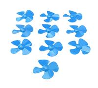 Marhynchus 10 Piezas de Hélice de 4 Cuchillas de 80 Mm, Accesorios de Modelo de Juguete Giratorio de Plástico ABS con Orificio de 2 Mm, para Juguetes de Barco de Coche de Control (Blue)