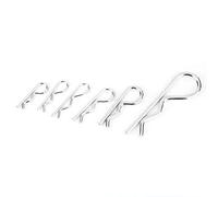 Marhynchus 110 Pasadores de Chaveta en Forma de R, Sujetador de Acero Inoxidable con Tamaños Surtidos para Herramientas Manuales y Aplicaciones Mecánicas