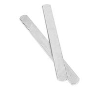 Marhynchus 2 Piezas de Acero de Chaleco de Peso Ajustable con Placas de Acero de Diseño de Cabeza Redonda de Electroplatización para Protectores de Espinilla de Piernas o (25 cm de largo)