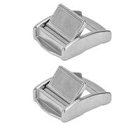 Marhynchus 2 Uds Hebillas de Solapa de Leva Hebillas de Presión de Acero Inoxidable 316 Bloqueo de Resorte para Ajuste de Cinturón de Correas