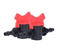 Marhynchus 2 Uds Regulador Ligero Plástico ABS Válvula de Parada de Control de Líquido Bomba de Agua Válvula Recta para Bombas de Agua Domésticas (Regulador de Flujo de 8MM)