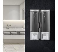 Marhynchus 200 Mlx2 Plateado Doble para Hospitales/hoteles/fábricas Manuales de Paredes de Pared Suministros de Baño ABS + PC