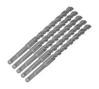 Marhynchus 210 Mm 2 Bits de Perforación de Impacto de la Punta de Carbón de Flauta, Excelente Broca de Martillo Giratorio de Metal para la Extracción Rápida de Chips, Conjunto de 5 para Entusiastas