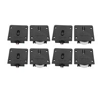 Marhynchus 4 pares de ruedas de rodillos para muebles, armario, armario, puerta corredera, polea