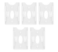 Marhynchus 5 Fundas Organizadoras para Tarjetas de 85 Mm X 54 Mm con Hebilla para Evitar Caídas, para Personal de Gestión de Vehículos y comunidad. (con ventosa)