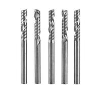 Marhynchus 5 Piezas de Cortadores de Molinos de Fábrica de Tungsteno de -eñadora de Fábrica de para Bit CNC Ideal para Acrílico, PVC, MDF, Madera de 1/8 "eje