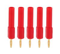 Marhynchus 5 Piezas de Plátano Masculino a Hembra Enchufe de 2 Mm a 4 Mm Adaptador de Sonda de Zócalo para Alambre de Altavoces, Amplificadores, Placa de Pared con Cine en Casa, Audio/Receptor de