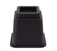 Marhynchus 6 Piezas para Alas Elevadoras de la Cama Sofá Risers de 5 Pulgadas Bloques de Muebles Negros de Plástico Que Protegen Las Piernas de la Cama
