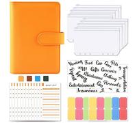 Marhynchus A6 Organizador Presupuestario Planificador de Presupuesto Financial Planner Impermeable PU Leather Money Saving Binder para Organización de Finanzas Personales (Hebilla magnética