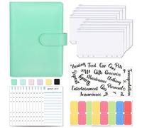 Marhynchus A6 Organizador Presupuestario Planificador de Presupuesto Financial Planner Impermeable PU Leather Money Saving Binder para Organización de Finanzas Personales (Hebilla magnética