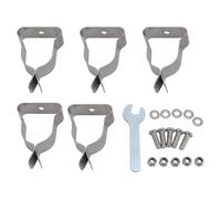 Marhynchus Abrazadera para Cubierta de Pozo de Ventana, Clips de Resorte de Acero Laminado en Frío para un Ajuste Seguro, Kit de Instalación Versátil con Hardware Completo para Salida de Emergencia