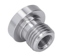 Marhynchus Adaptador de Husillo de Torno para Carpintería, Acero Inoxidable, 33mmx8TPI Macho, 20mmx8TPI, Rosca Hembra para Tornos de Carpintería, Proyectos de Torneado de Madera