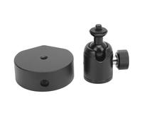 Marhynchus Adaptador de Trípode con Cabeza de Bola Adaptador de Montaje Satelital Aleación de Aluminio con Roscas de 1/4 Pulg.-20 y 3/8 Pulg.-16 para Estabilidad del de Mini Tubo (Negro)
