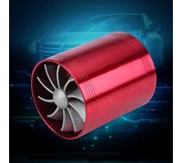Marhynchus Aluminio de Entrada de Aire Supercharger Turbo para Control de Control Dinámico para el de Admisión sobre el de Admisión - Fit Universal - Ligero y Duradero (Accesorios Rojos + Negros)
