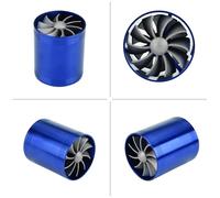 Marhynchus Aluminio de Entrada de Aire Supercharger Turbo para Control de Control Dinámico para el de Admisión sobre el de Admisión - Fit Universal - Ligero y Duradero (Blue)