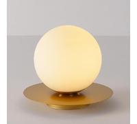 Marhynchus Aplique de Pared Moderno con Forma de Globo, Elegante Pantalla de Cristal Blanco Lechoso Compatible con Bombilla G9 para Sala de Estar, Dormitorio, Pasillo, Cocina y Ba