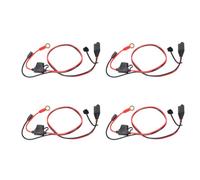 Marhynchus Arnés de Cables del Cargador de BateríA, Cable de Terminal con Ojal 16AWG 22 Pulgadas con Fusible de Cuchilla de 20 A para NOCO X Connect M10 3/8 Pulgadas XL
