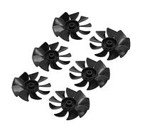 Marhynchus Aspas del Motor Aspa del Ventilador de Refrigeración ABS 135 Mm de Diámetro Exterior 12 Mm de Diámetro Reemplazo del Ventilador del Motor del Compresor de bajo Ruido para Uso de
