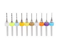 Marhynchus Bit Microforets Carbid Accesorios de Perforación Fina para la Tarjeta de Conductor Impreso 10pcs 0.6-1.5 Mm Mini Orificios para Entusiastas