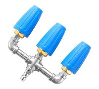 Marhynchus Boquilla Turbo 3 en 1 para Lavadoras a Presión, Conexión Rápida de 1/4 Pulgadas con Orificio 2.0, Boquilla Giratoria de Acero Inoxidable 304 y Latón para Limpieza Profunda de