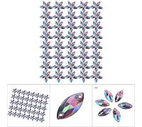 Marhynchus Botón de Resina de Cristal Brillante de 200 Piezas para Autoridades de Manualidades de Costura para Ropa, Zapatos, Bolsos - Decoración Ideal para Entusiastas de la Moda (plástico/Resina,