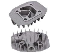 Marhynchus Cabeza de Cilindro de Compresor de Aire 2 PPCS Piezas de Enfriamiento de Aluminio para Accesorios de Compresor de Aire, Fuerte y Duradero