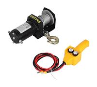Marhynchus Cabrestante Eléctrico, Cabrestante Eléctrico de 12 V CC, 2000 Lb con Interruptor de Manija con Cable, Motor de 1,2 KW, Freno Automático de Engranaje Planetario de 2 Etapas, Cuerda de 6 M