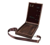 Marhynchus Caja de Bocetos de Madera Bolsa de Herramientas de Artista Mensajero Hecha a Mano con 2 Clips Retro 5 Bucles Elásticos 3 Correas Elásticas para Escritores Diseñadores Arquitectos