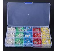 Marhynchus Caja de Diodos Emisores de Luz LED de 3 Mm de Ahorro de Energía de 1000 Piezas de Colores Surtidos para Decoraciones de Automóviles, Experimentos Electrónicos y Más