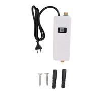 Marhynchus Calentador de Agua Eléctrico Instantáneo de 3000W Debajo del Fregadero de Alta e Alta Eficiencia Salida de Entrada de Latón Calefacción (EU Enchufe 220V)