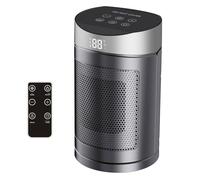 Marhynchus Calentador de Espacio, Calentadores Eléctricos de Cerámica PTC de 1500 W para Uso en Interiores con Control Remoto, Oscilación de 70°, Termostato Digital, Temporizador de 12 Horas