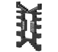 Marhynchus Calibrador de Plantilla de de Milano de Aleación de Aluminio, Calibre de Espiga Imperial Métrico para Carpintería con Función de, Herramienta de Mecanizado CNC para Ajuste de (BLACK)