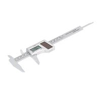 Marhynchus Calibrador de Plástico Solar, Calibrador a Vernier con Pantalla Digital de Plástico con Función de Ajuste Fino para Ingeniería y Carpintería, Mide hasta 150 Mm