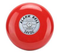 Marhynchus Campana Eléctrica de Acero Al Carbono de 6 Pulgadas, Bobina Electromagnética, Alarma Fuerte de 95 DB con Superficie Anticorrosiva Galvanizada para Instalación en Pared y Techo (24V)