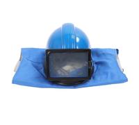 Marhynchus Casco para Chorro de con Lente de Doble Capa y Flujo de Aire Ajustable, Construcción de ABS y Lona para Pulverizar Corte con Chorro de en Entornos Hostiles Rango de Enfriamiento de 50 a