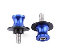 Marhynchus Cierre de Brazo de la Motocicleta de 2 Piezas Sliders CNC de Aluminio de Aluminio Mecanizado con Dura CNC de Soporte con Labios Elevados y Anillos de 6 Mm de 8 Mm 10 Mm Swingm (Azul de 8