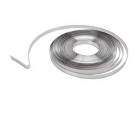 Marhynchus Cinta con Tiras de Acero Inoxidable Banda de Banda de Acero de Acero Rollo de Bandas de Acero 100 Pies 3/4 Pulgadas 0.03 Pulgadas para Transporte de Tubería de Envío Industrial