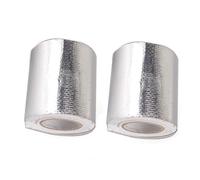 Marhynchus Cinta de Fibra de Vidrio, 2 Piezas 2 Pulgadas 16.4 Pies Cinta de Papel de Aluminio Adhesivo Fácil de Rasgar Sin Residuos para Conductos HVAC Sistemas de Escape Manguera