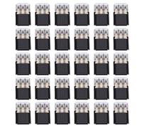 Marhynchus Conector de Enchufe de Cable de 30 Piezas, sin Tira, sin Soldadura, Clips de Empalme Rápido con Hebilla de Bloqueo, Conector de Latón de PC Aislado de 3 Pines para Cables de 0,78