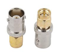 Marhynchus Conector del Adaptador BNC a SMA, Convertidor Coaxial RF Duradero para la Conexión de Antena, 2 Piezas para la Consideración de la Prueba
