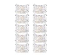 Marhynchus Conector Rápido de Tira a Cable, 10 Piezas 4 Pines 10 Mm COB Conectores de Tira LED Tira LED Conectores Adaptadores LED Transparentes sin Soldadura para el Hogar, Conectores