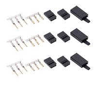 Marhynchus Conector Servo Macho Hembra Chapado en Oro con Cerradura 50 Piezas para Prueba de Instrumentos Electrónicos y Aeromodelismo