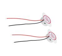 Marhynchus Conjunto de Alarma de Zumbador Piezoeléctrico Eléctrico, Material ABS, Alarma de Pitido de Alta Sensibilidad 80 DB Fuerte para Diversas Aplicaciones (White)