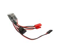 Marhynchus Controlador de Velocidad de Cepillo de Dos Vías Compacto 30A 4-8V ESC para Bote de Automóvil RC, Adecuado para 1/16 1/18/24 Modelos (con Frenos)