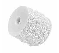 Marhynchus Cortina de Cuentas de Perlas Artificiales de 4 Mm para Boda/evento - - Músculos Abdominales de (WHITE)