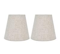 Marhynchus Cubierta de Tela para Pantalla de Lámpara de 2 Piezas para Bombilla E14, Diseñada para Lámparas de Candelabro y Candelabros, Fácil Instalación con Abrazadera, Solución Perfecta de